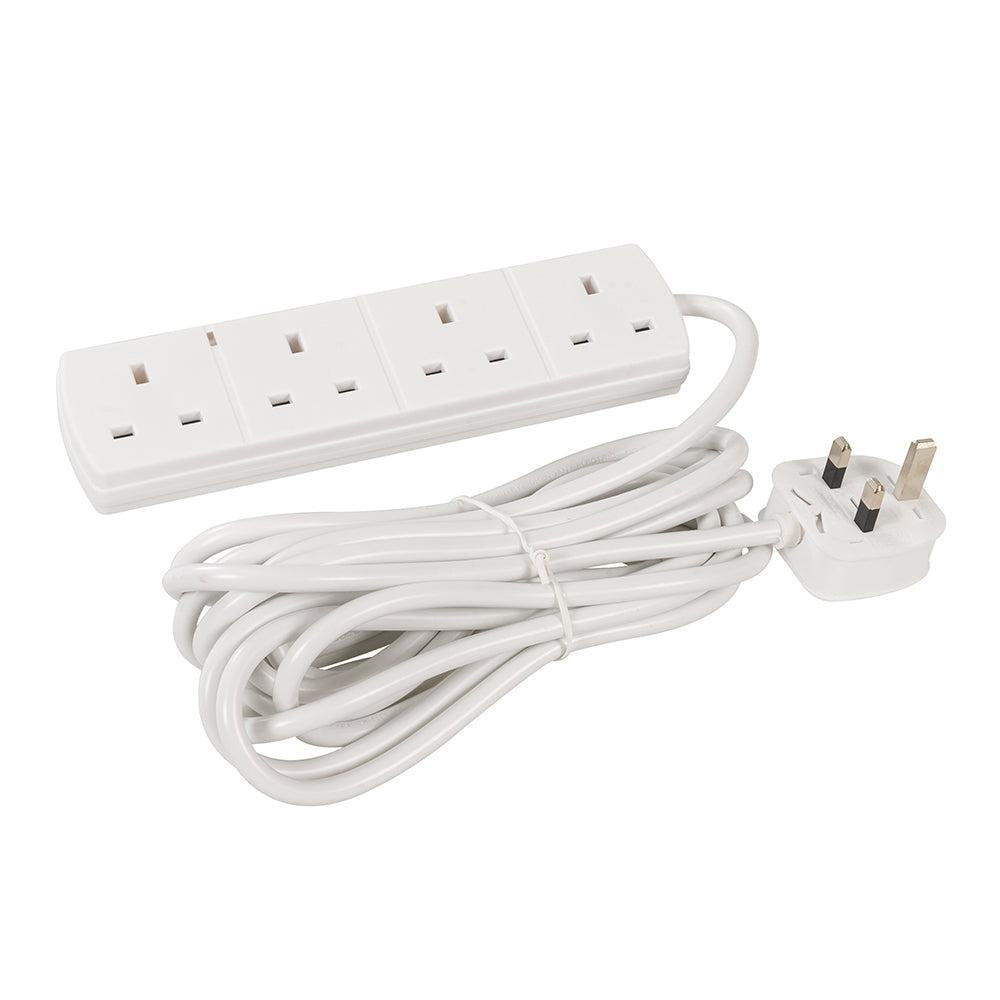 Powermaster - Verlengsnoer met neon stroomindicator, 230 V