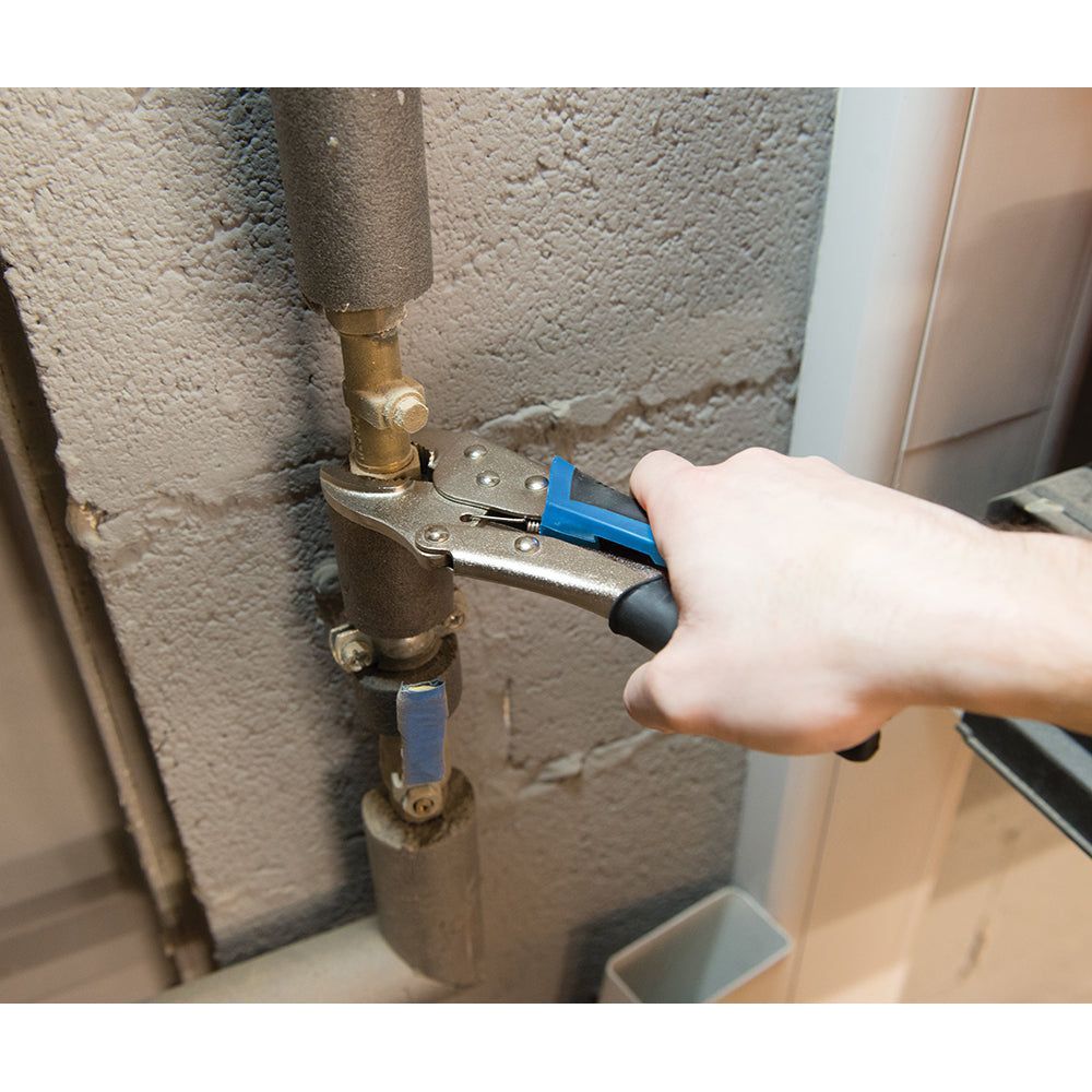 Silverline - 3-delige zelf-vergrendelende soft-grip tangen set