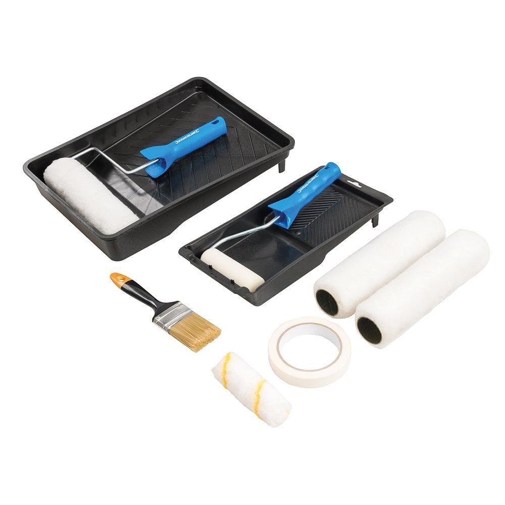 Silverline - Verfroller en kwast set 11-delige set