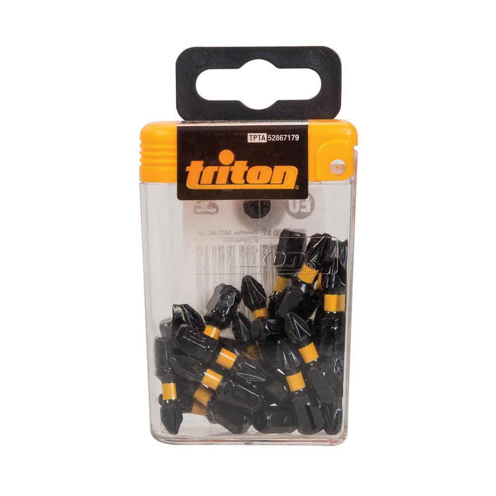 Triton - Pozidriv impact schroefbit, 25 pk. PZ2, 25 mm