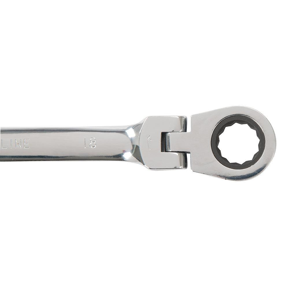 Silverline - 12-delige flexibele steek-ringratelsleutel set 8 - 19 mm