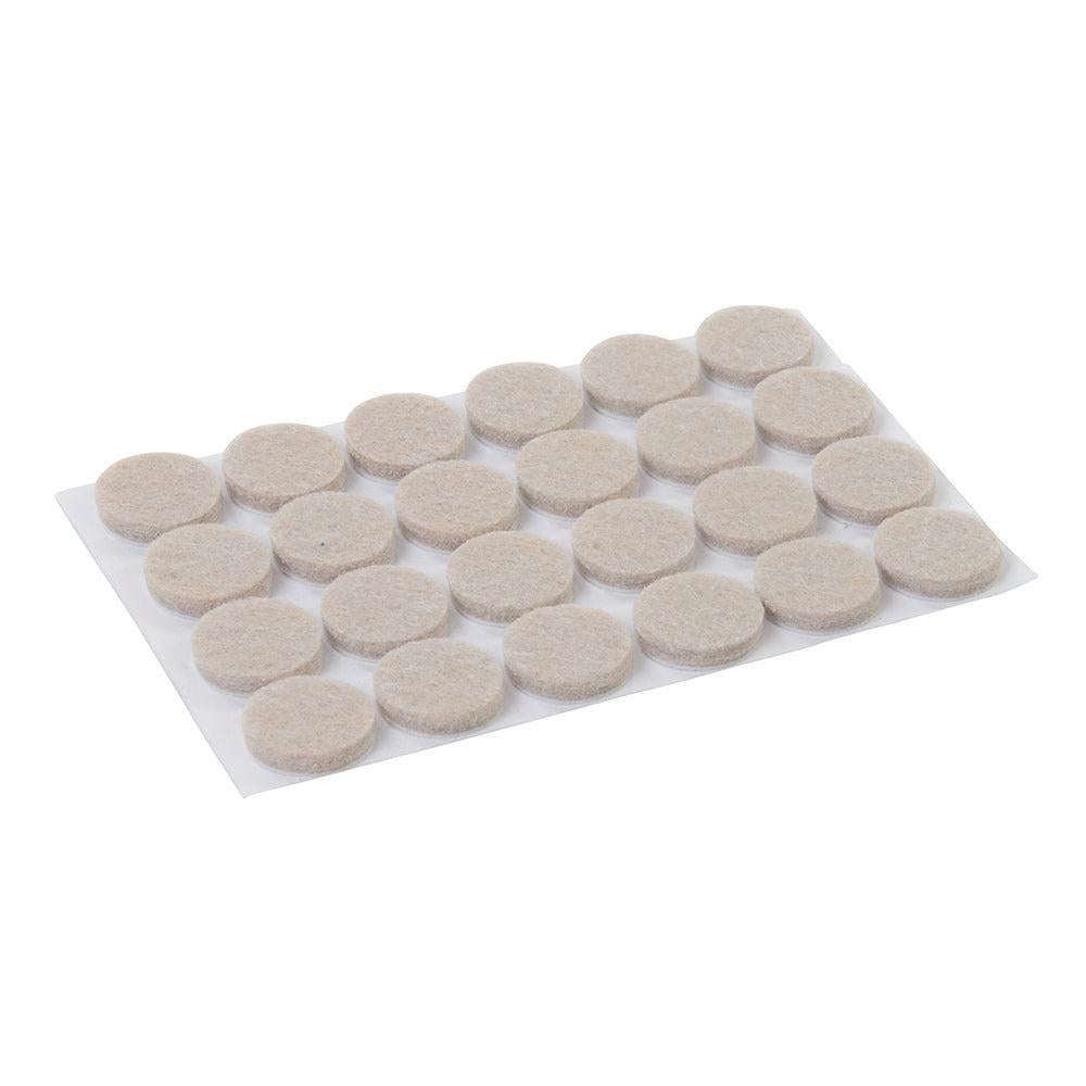 Fixman - Zelf-klevende viltglijders, 24 pk. 20 mm, rond