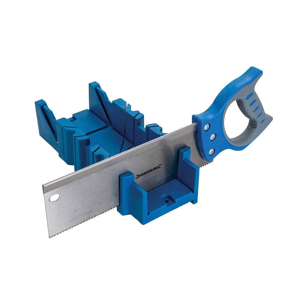 Silverline - Verstekbak met zaag 300 x 90 mm