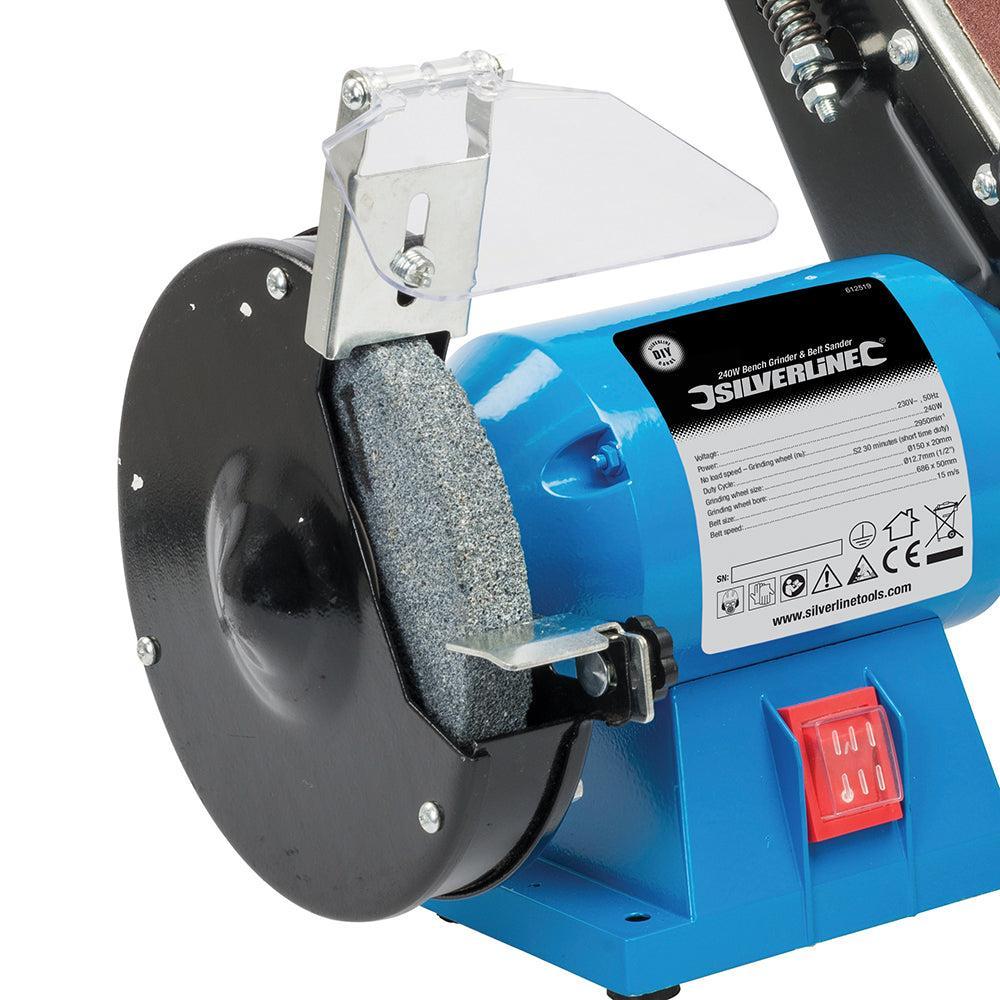 Silverline - 240 W werkbank slijp- en bandschuurmachine