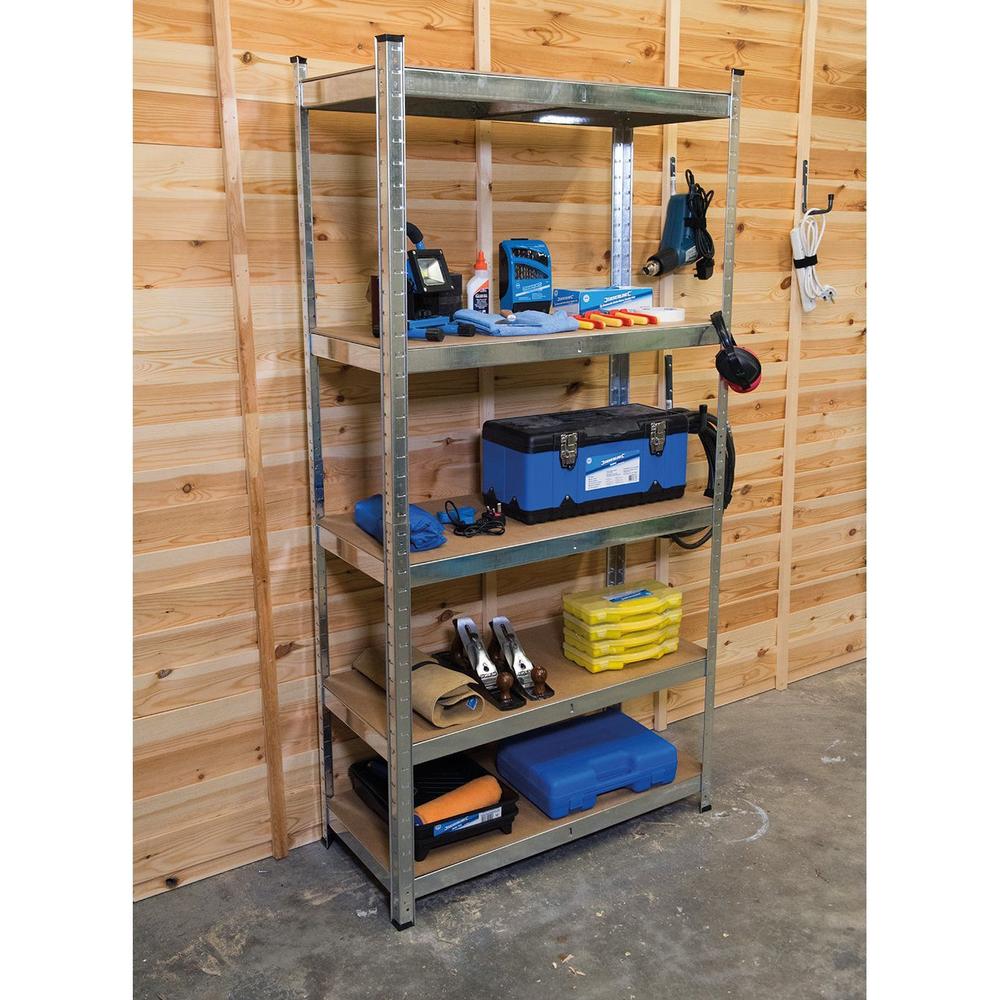 Silverline - Boutloos vrijstaand rek 5 niveaus