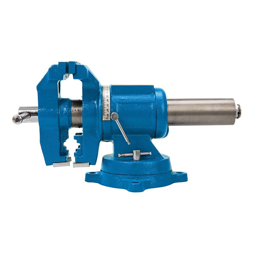 Silverline - Multifunctionele bankschroef, 125 mm 360° x 360°