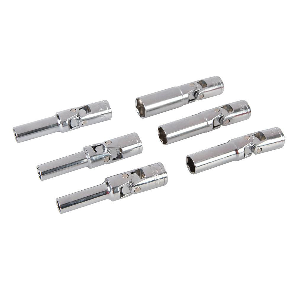 Silverline - 6-delige gloeibougie- & bougiedoppenset 3/8" / 8-16 mm