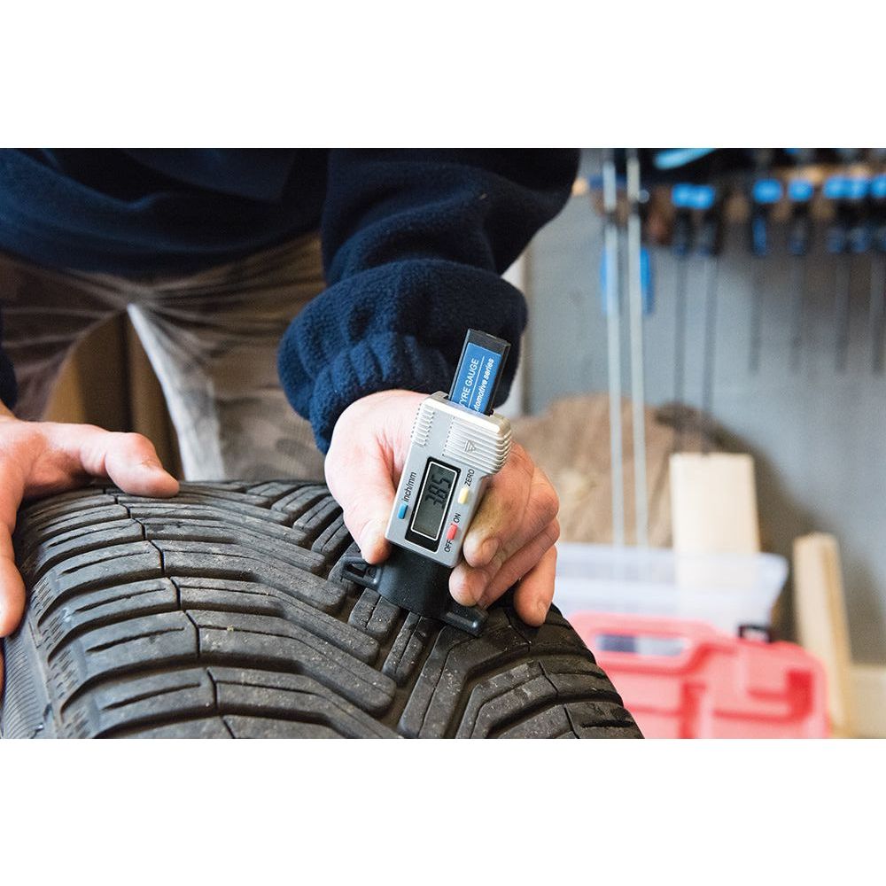 Silverline - Digitale bandenprofielmeter 0 - 25 mm