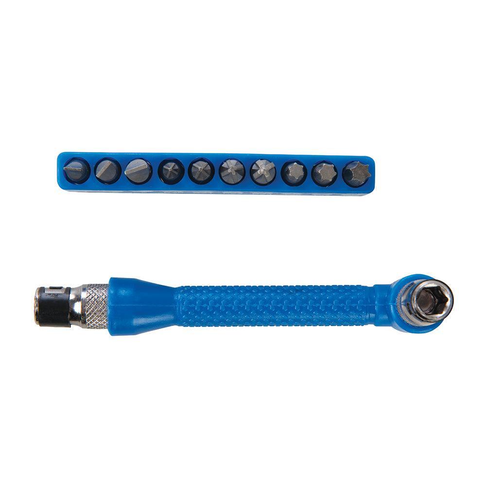 Silverline - 12-delige bithouderset voor haakse schroevendraaier