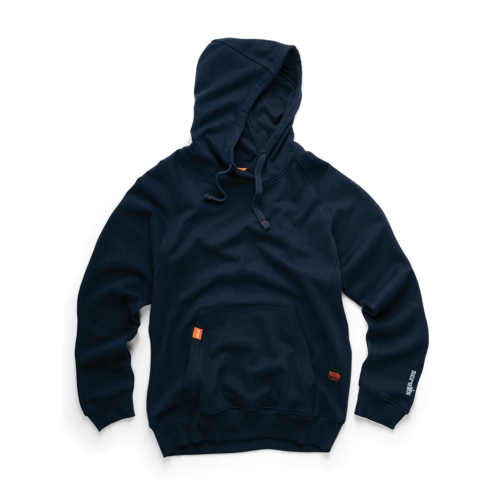 Scruffs - Eco Worker hoodie, marineblauw-0