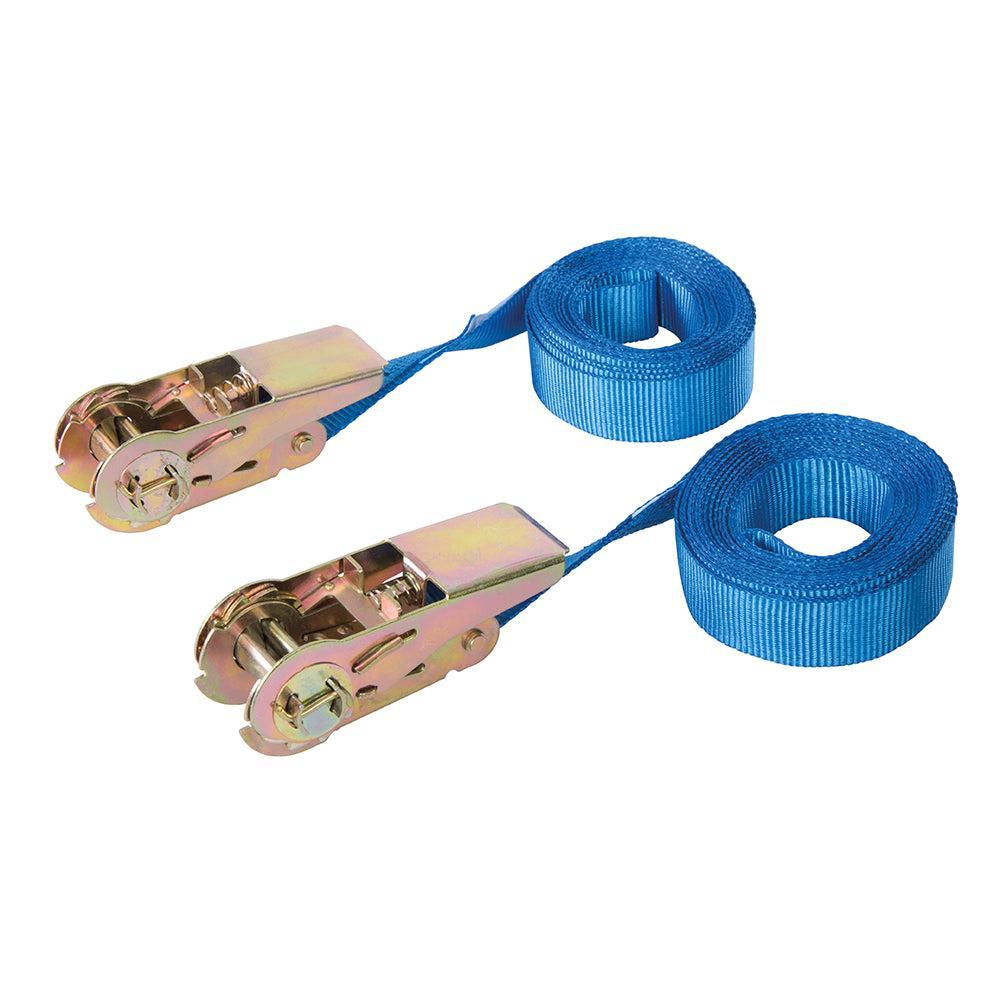 Silverline - Eindeloze ratel spanband, 2 pk. 5m x 25 mm, vermogen 500 kg - capaciteit 1000 kg