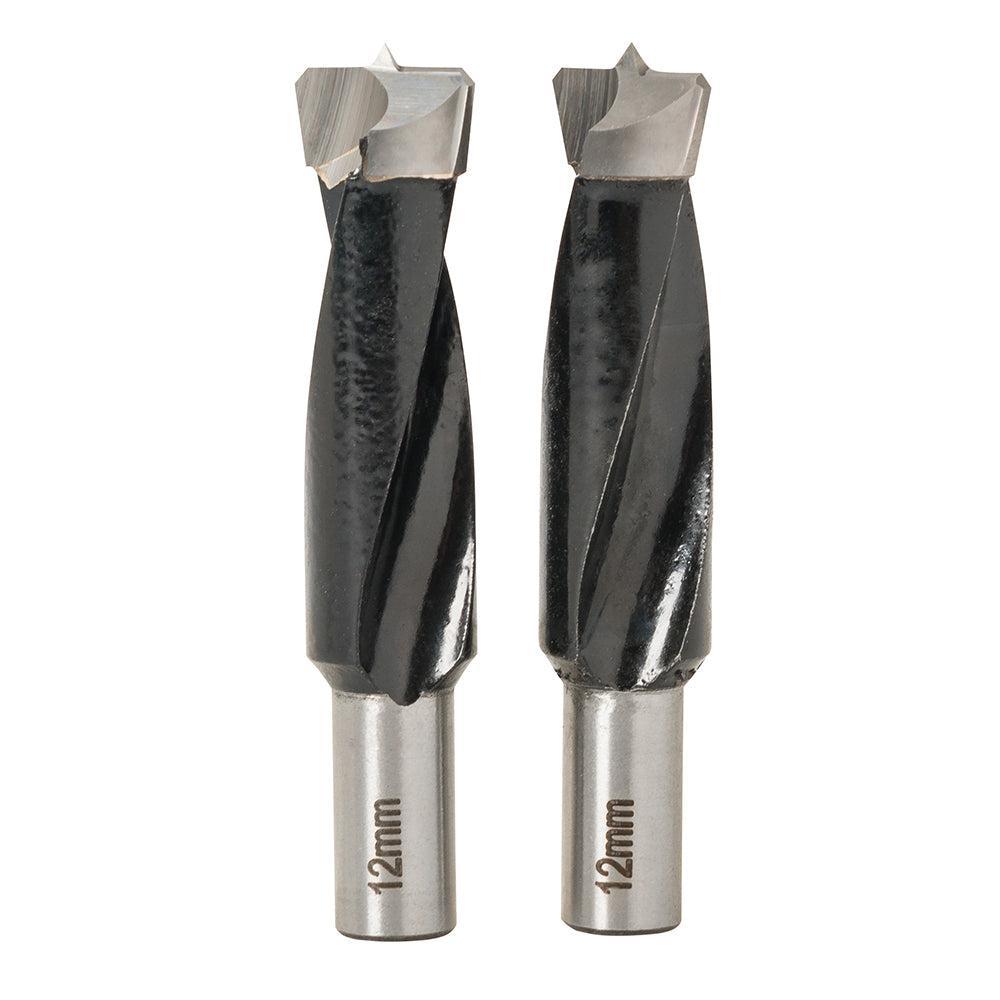 Triton - 12 mm deuvelmachine boor bits, 2 pk. TDJDB12