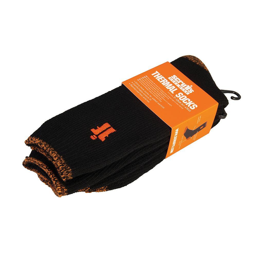Scruffs - Thermische Sokken, zwart Maat 41 - 47 (7 - 12)