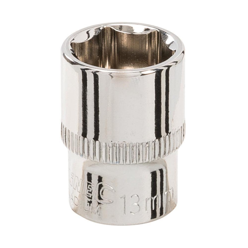 Silverline - Zeskantige 1/4" metrische dop 13 mm
