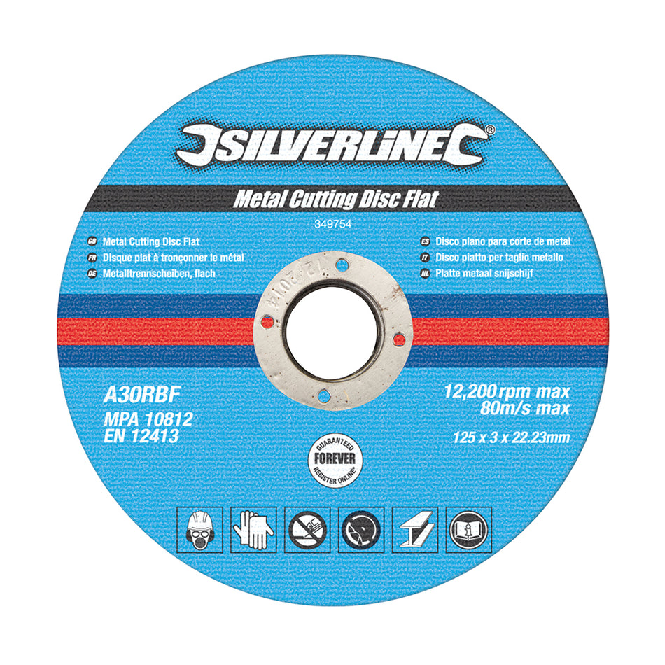 Silverline - Platte metaal snijschijven, 10 pk.-0