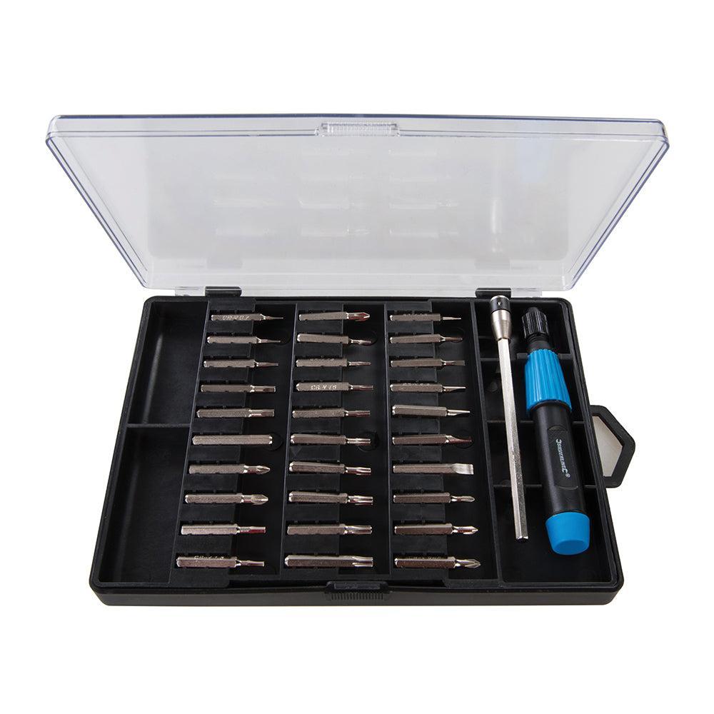 Silverline - 32-delige precisie schroevendraaier bit set 32-delige set
