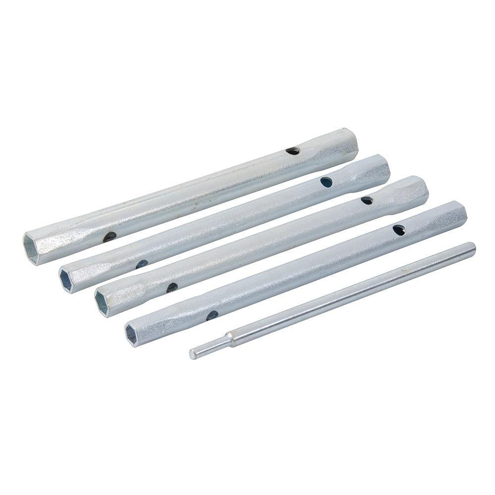Silverline - 5-delige mengkraan aansluitmoersleutel set 8/9, 9/11, 10/11, 12/13 mm