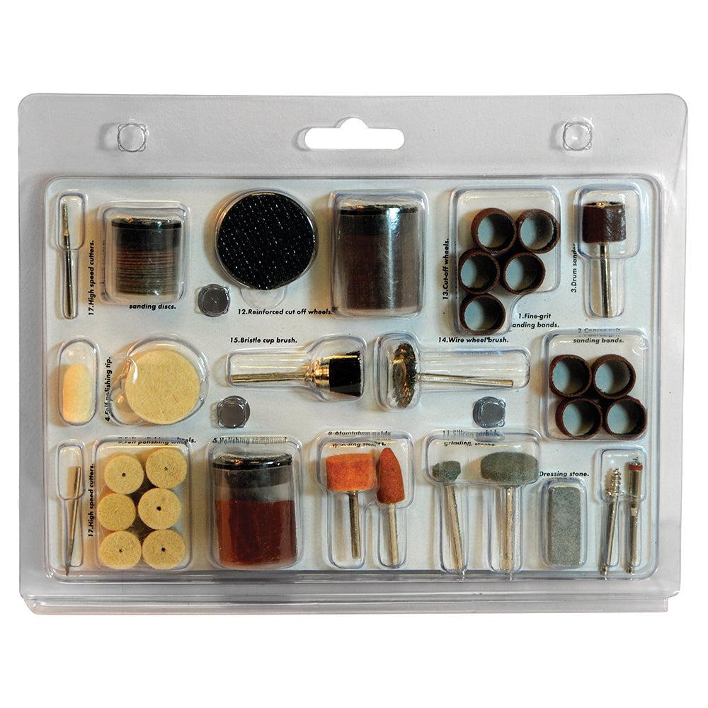 Silverline - 105-delige hobby machine accessoire set 3,17 mm spandoorn