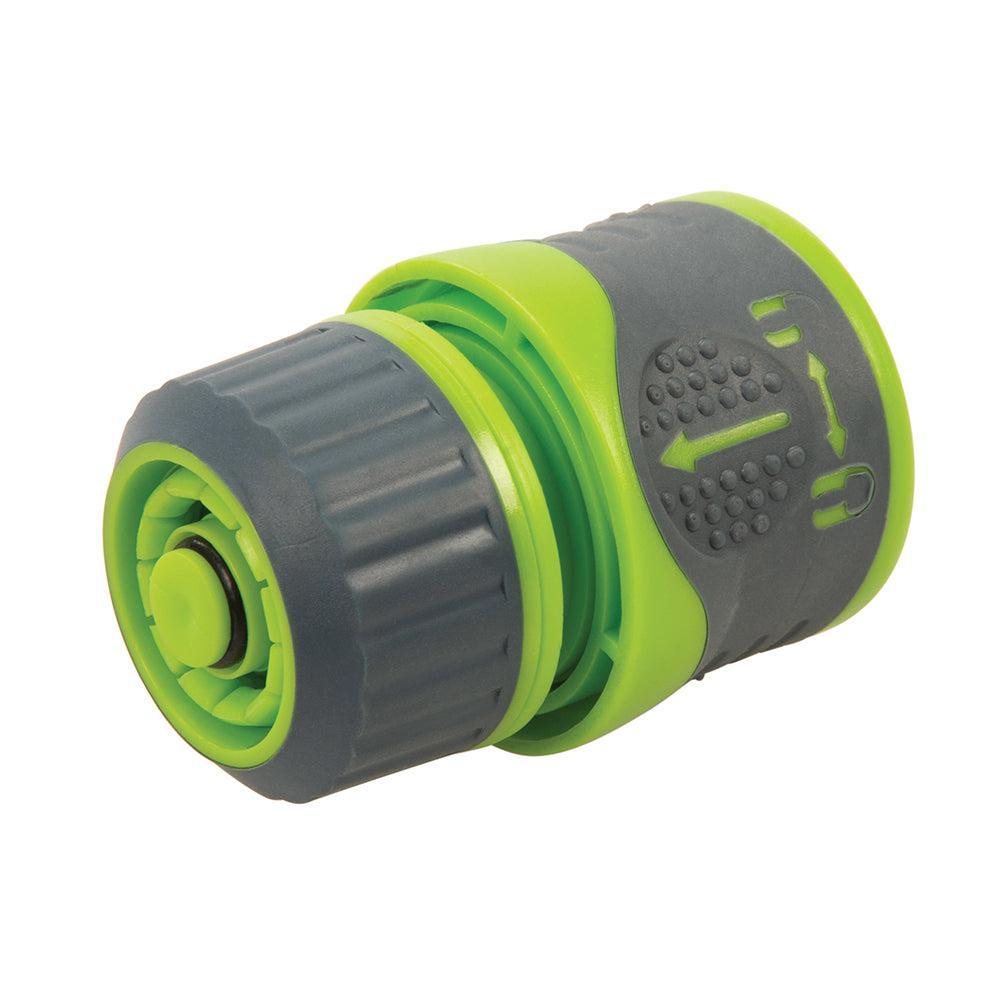 Silverline - Soft-grip slang snelkoppeling met waterstop 1/2", vrouwelijk