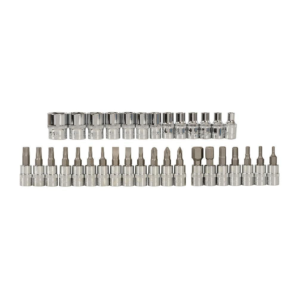 Silverline - 38-delige 1/4" metrische dopsleutel set