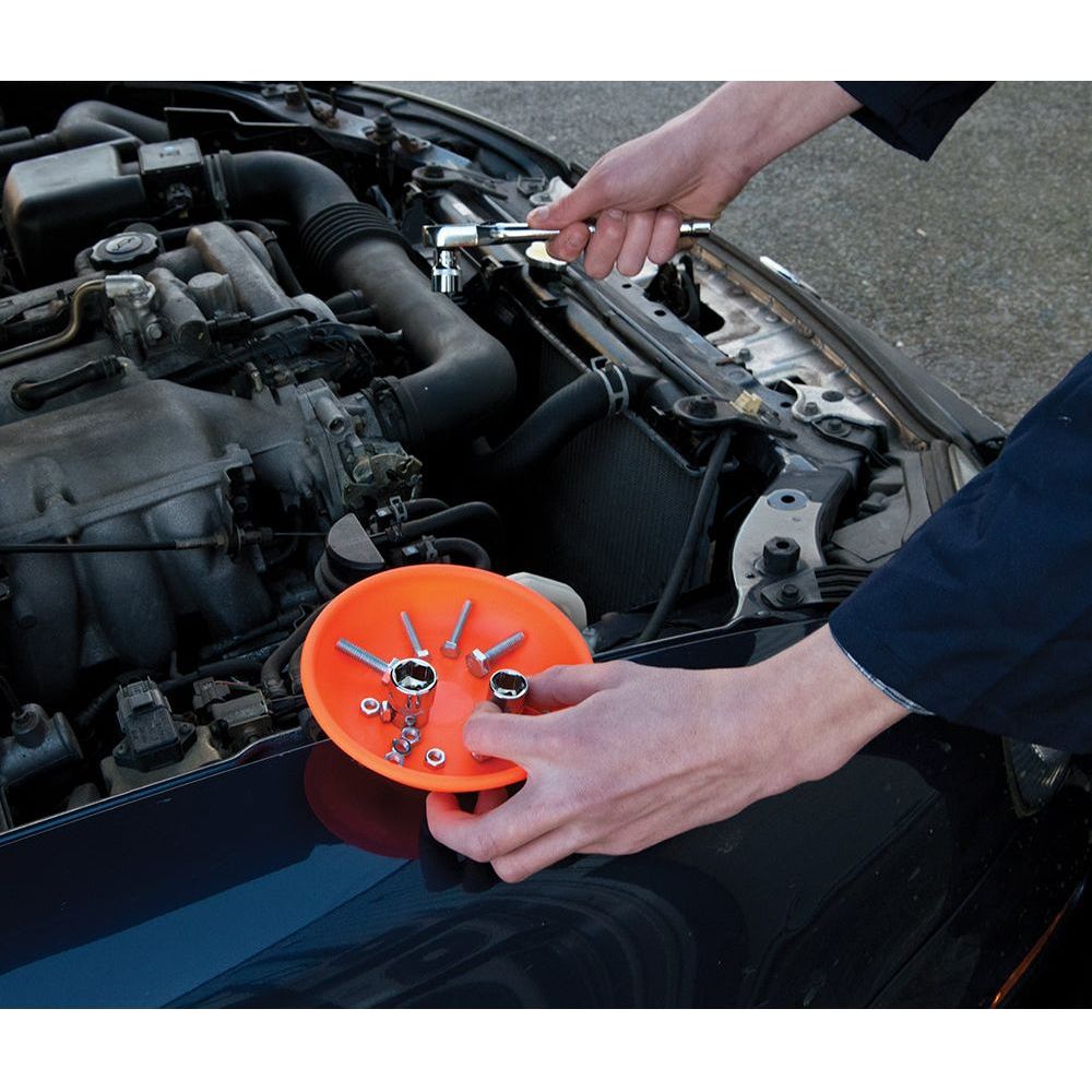 Silverline - 150 mm felgekleurde magnetische bakjes 3-delige set