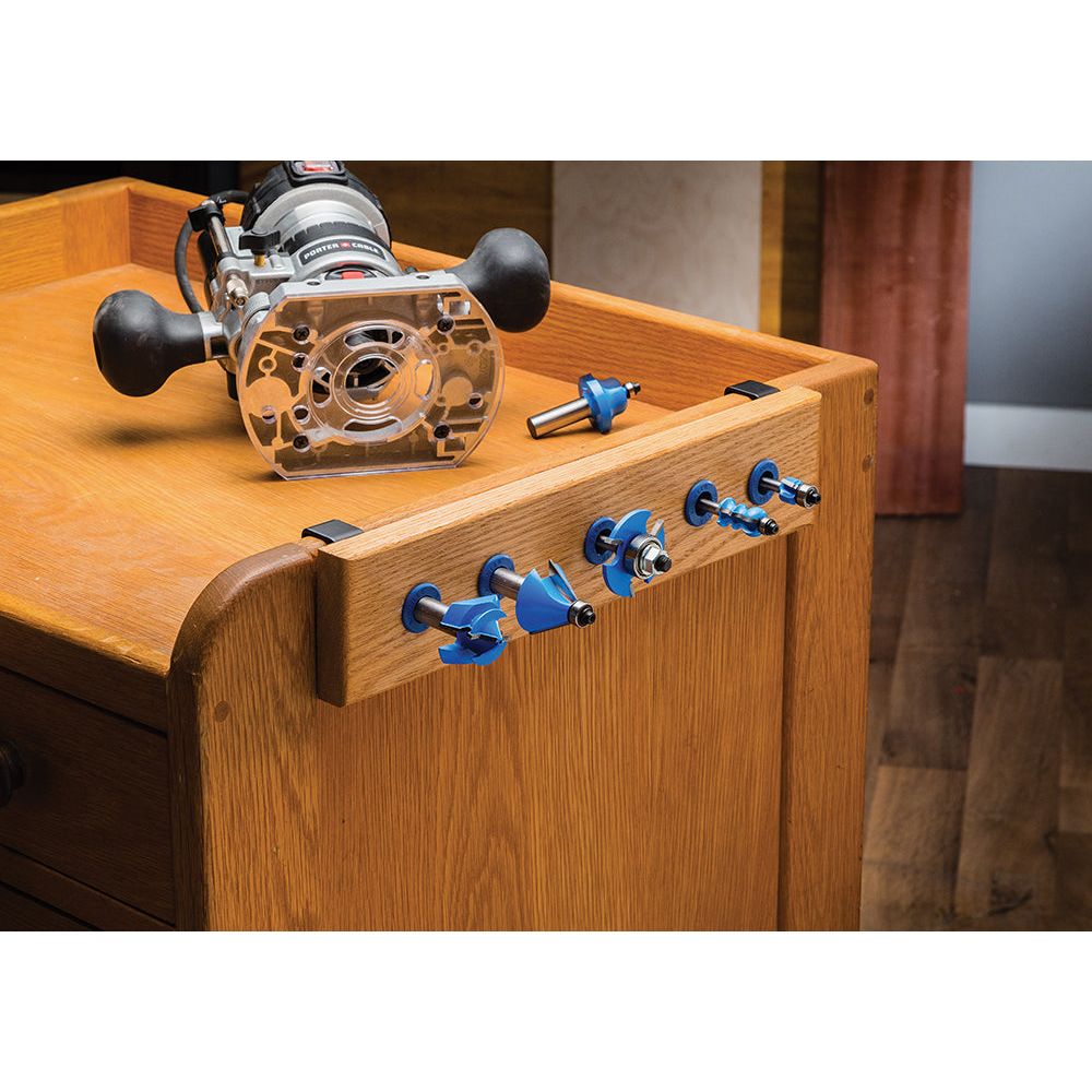 Rockler - Opberginzetstukken voor freesbits 10 stk. 1/4' & 1/2' schachten