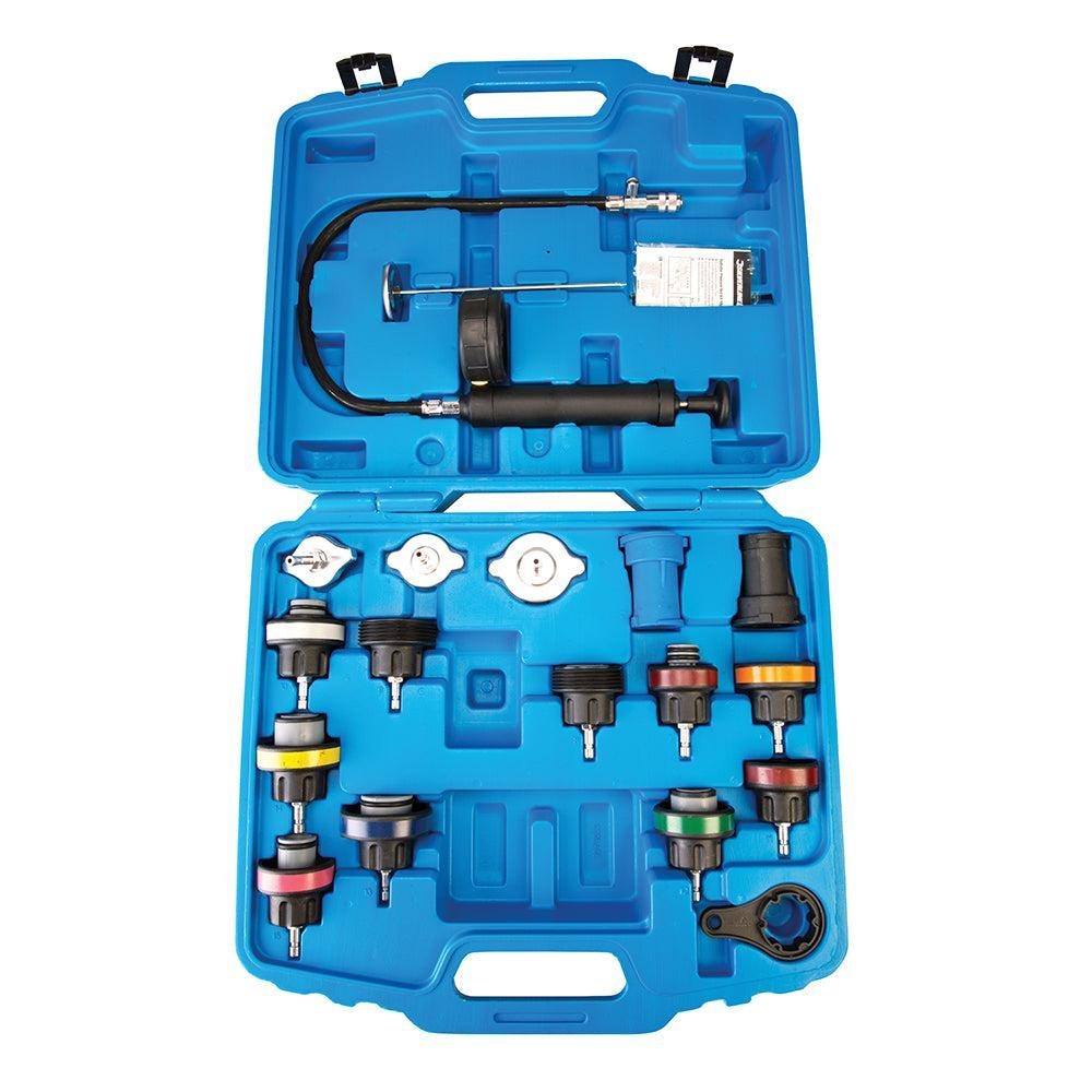 Silverline - 18-delige radiatordruktesterset