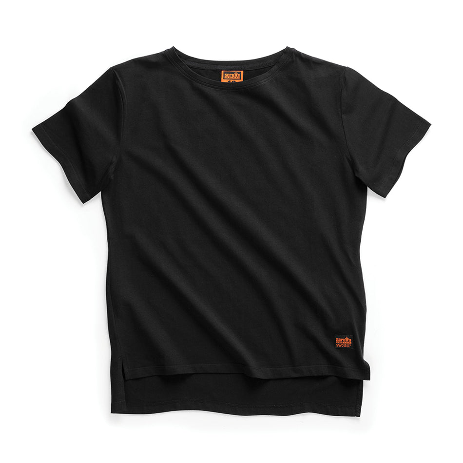 Scruffs - Trade T-shirt voor dames, zwart