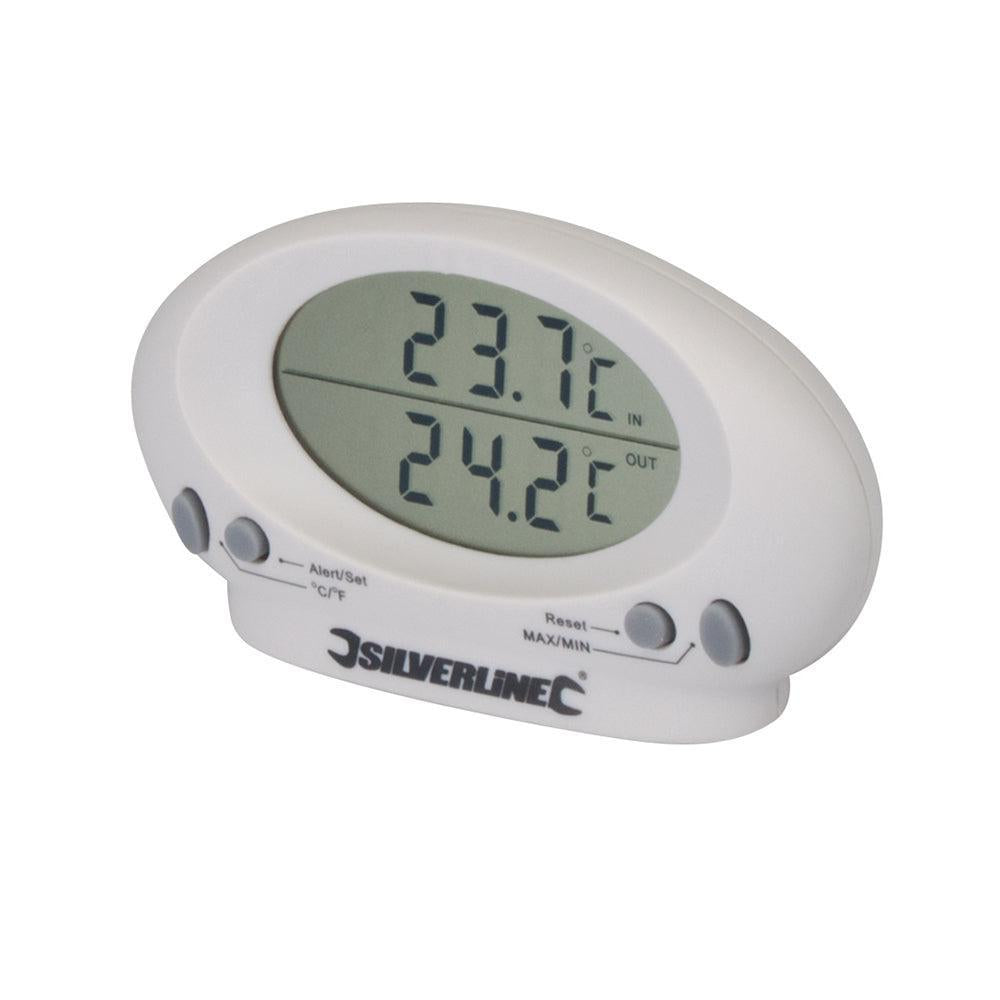 Silverline - Binnen/buiten thermometer -50°C tot + 70°C