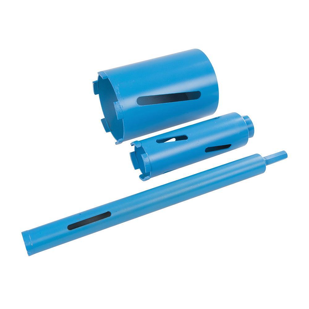 Silverline - 7-delige diamant kernboor set 28, 52 en 107 mm