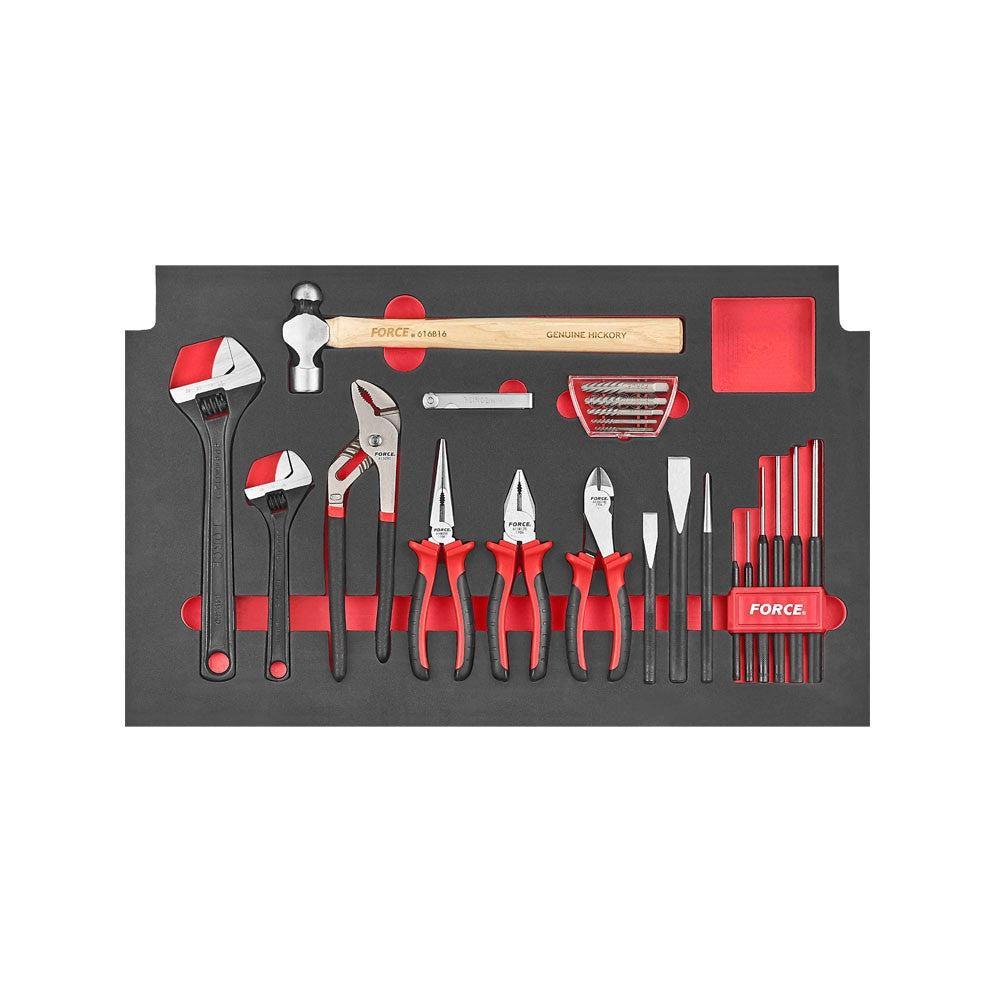 Glory red & black 10-drawer top chest with 297pcs tools (S&M)