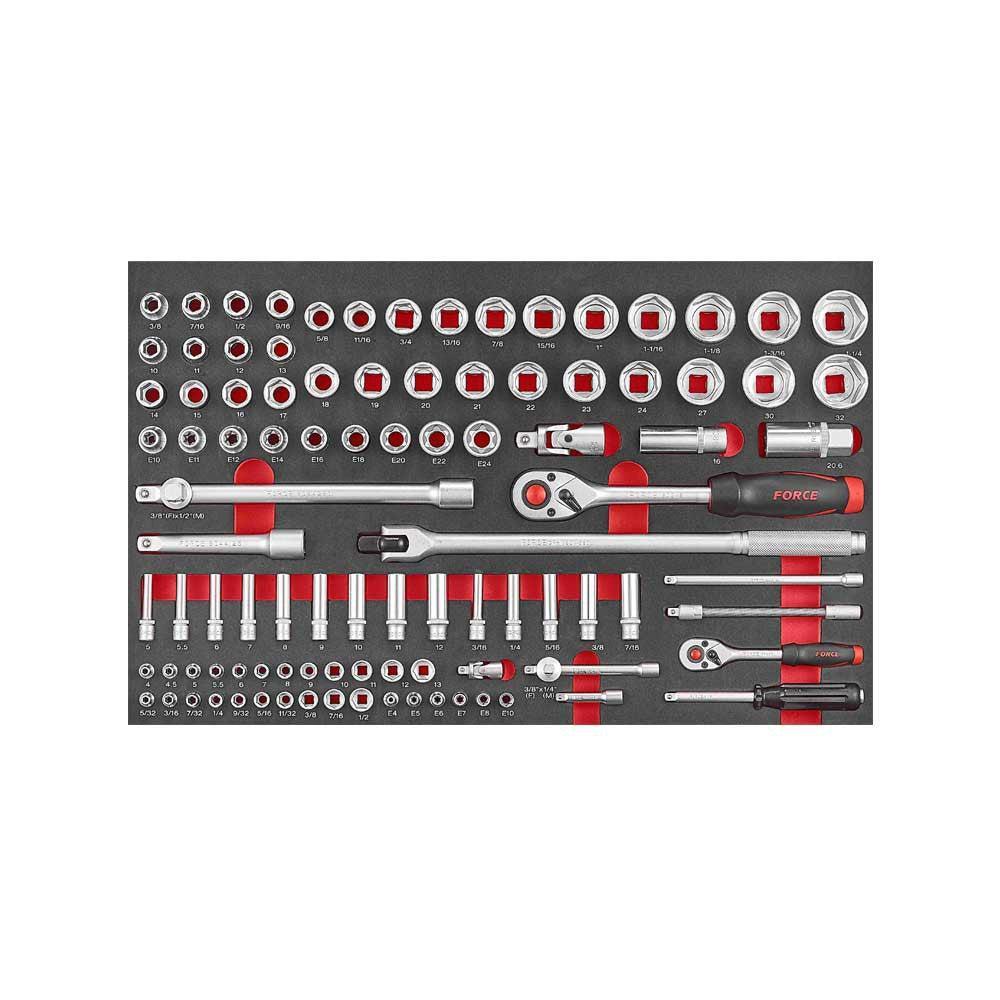 Glory red & black 10-drawer top chest with 297pcs tools (S&M)