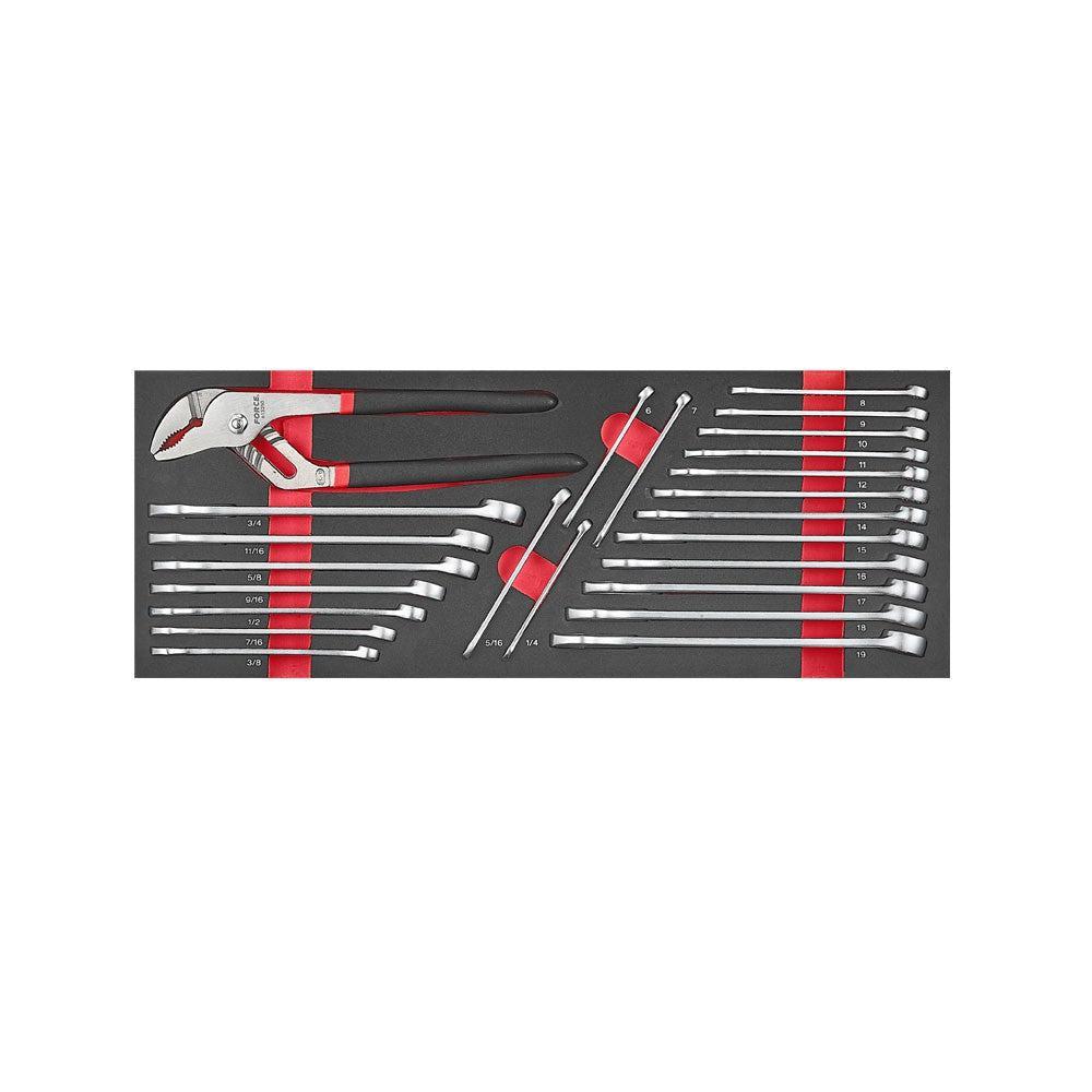 Glory red & black 3 drawer top chest with 131pc tools (S&M)