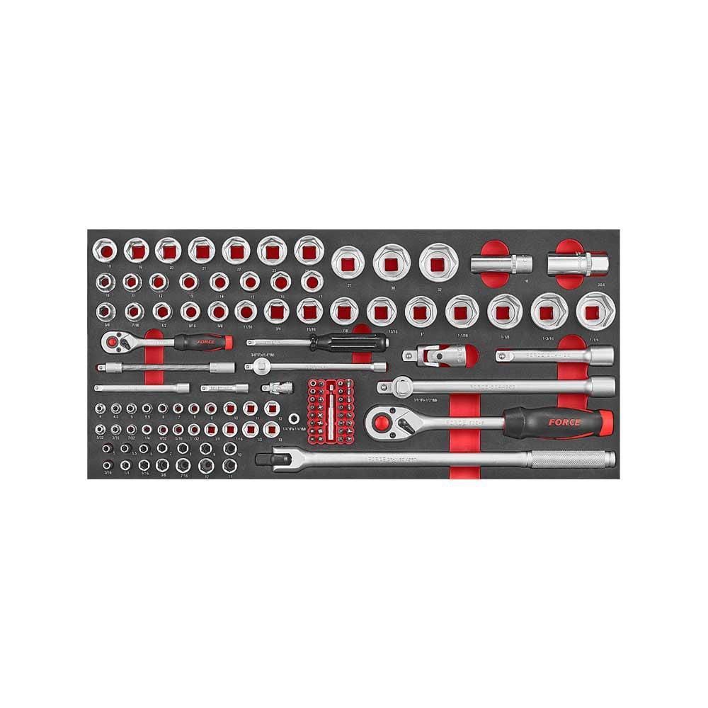 Glory red & black 6 drawer top chest with 227pc tools (S&M)