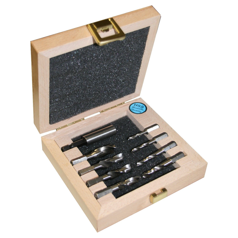 HSS-G houtborenset 3/4/5/6/8mm 1/4"zeskant bit-aansluiting