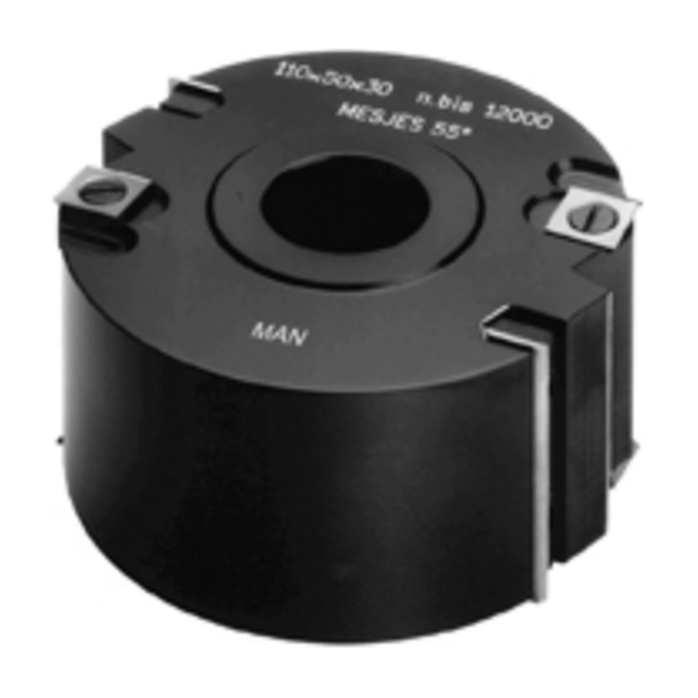 HW Keermesfreeskop MAN Z=2, V=4 Inclusief 2 keermessen en 4 voorsnijders