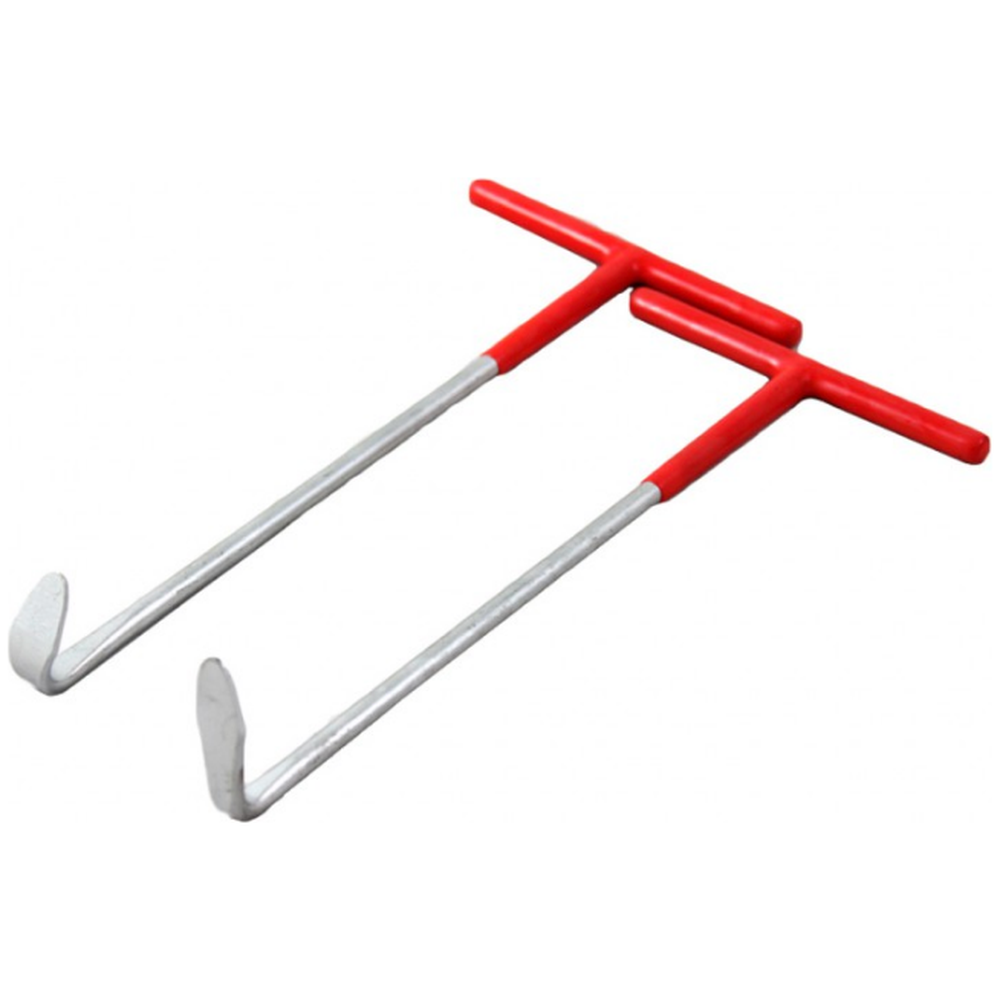 Haken voor uitlaat rubbers