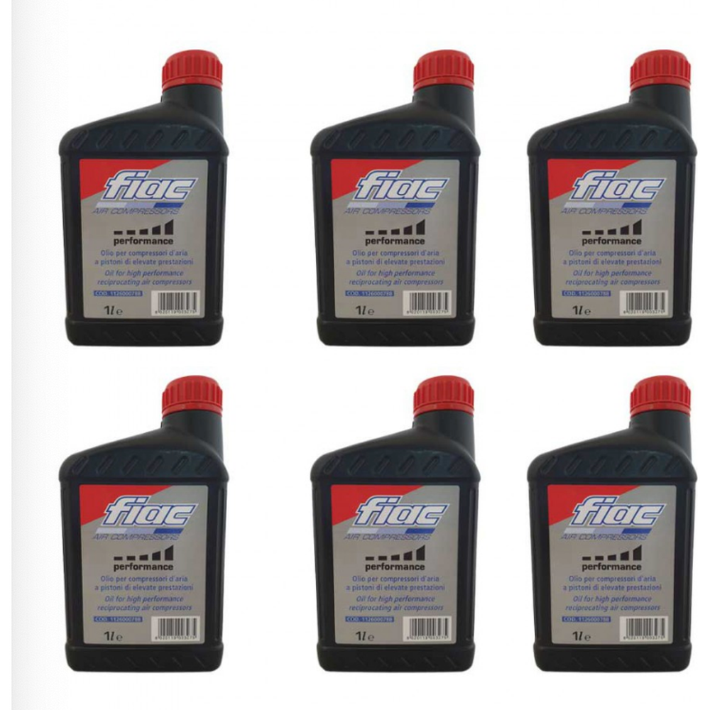 Hoge performance olie voor zuigercompressoren. 6x