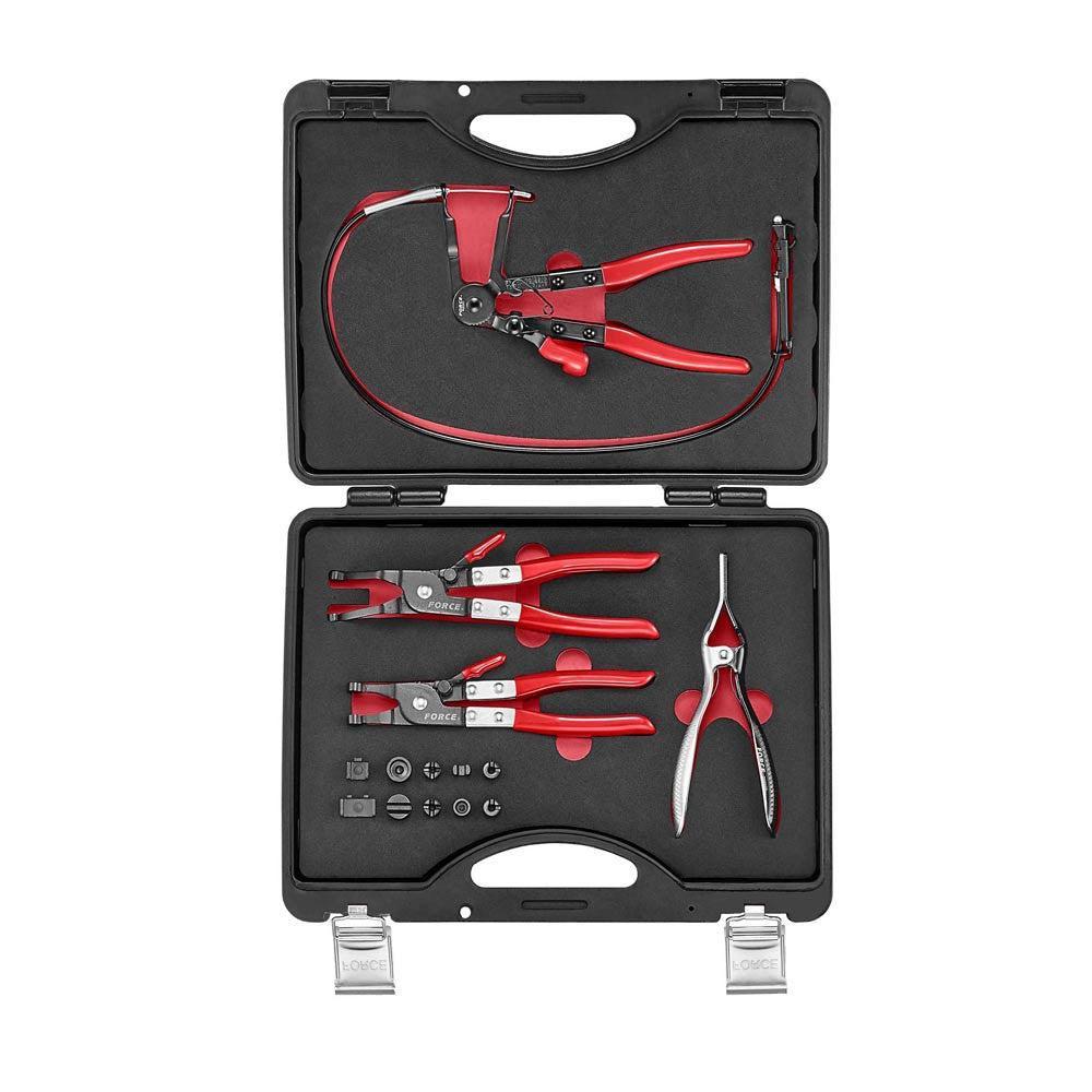 Hose clamp pliers kit (interchangeable)