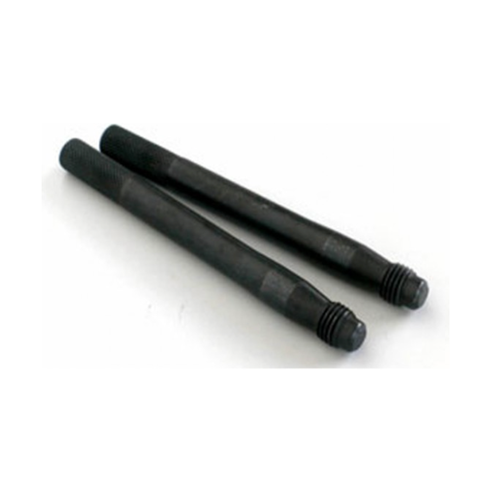 Hulpmiddel voor bij het monteren van wielen met lange bouten.