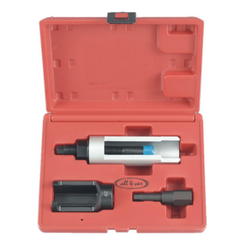 Injector nozzle extractor with spindle