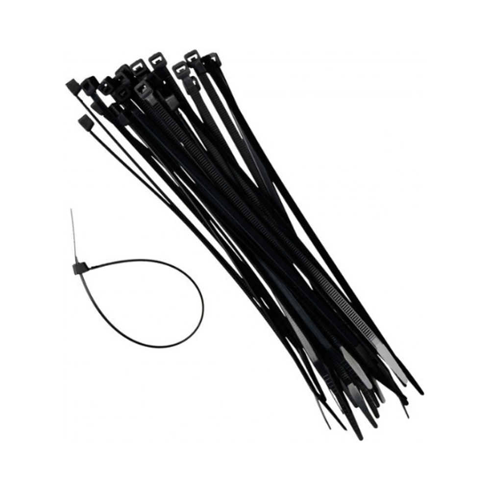 Set of black Kabelbandjes cable ties for organizing and securing cables