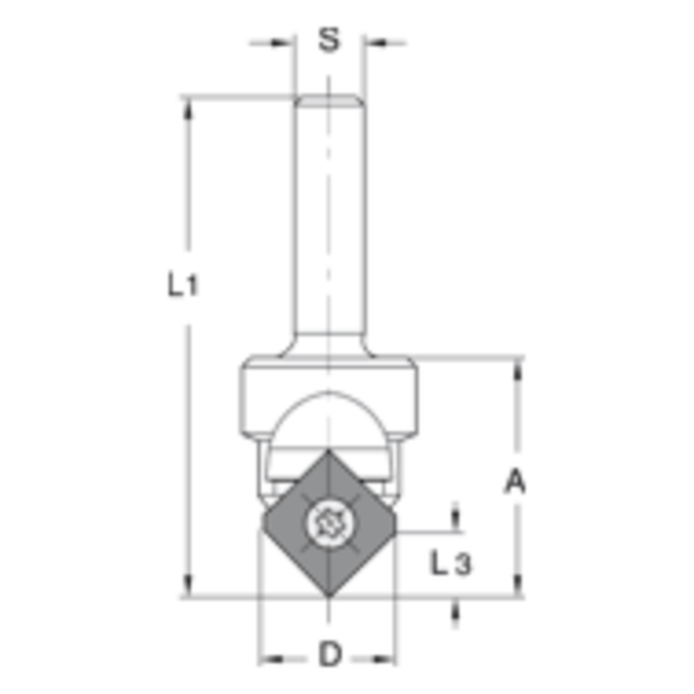 Keermessiergroeffrees HW Z=1