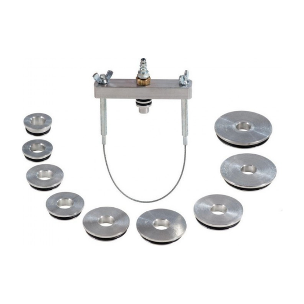 Kit 9 pressure plugs+universal bracket