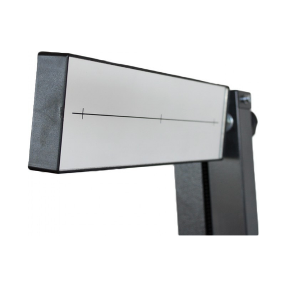 Koplamptester afstel apparaat op rails