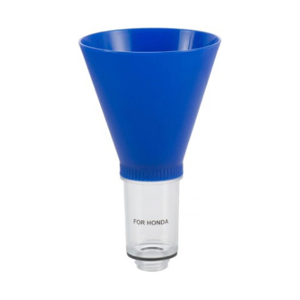 Oil funnel with piercer