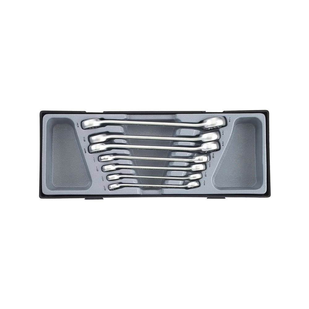 Open ringsleutelset SAE 7 delig