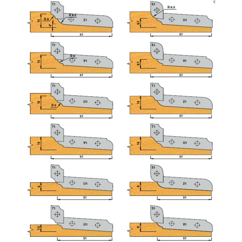 Paneelfrees bovendraaiend K427-1