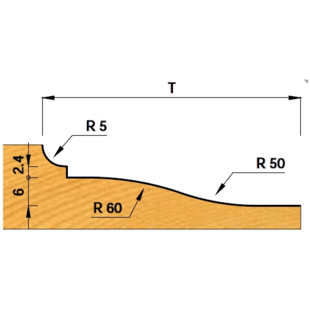 Paneelfrees bovendraaiend K427-3