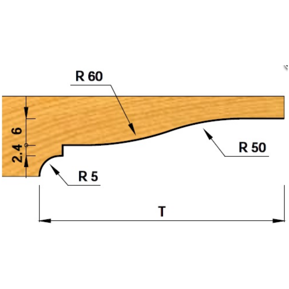Paneelfrees onderdraaiend K427-4